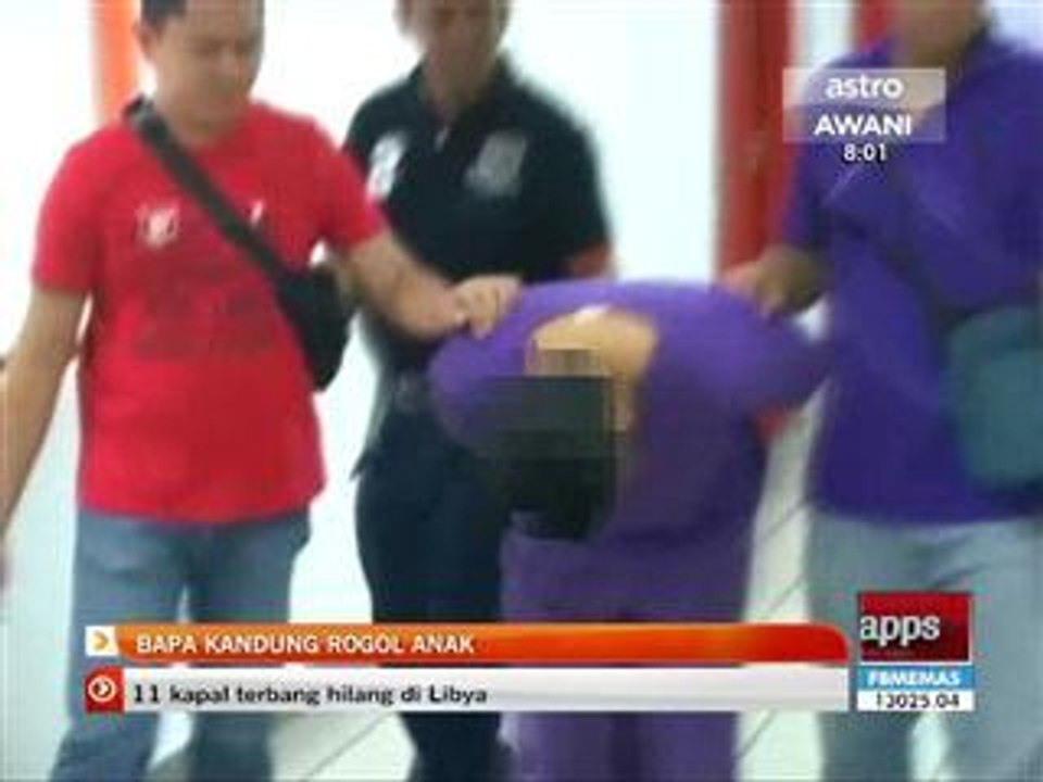 Bapa kandung rogol anak