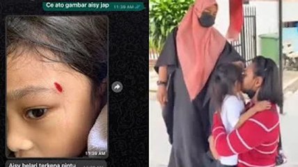 Bapa cuak terima gambar kepala anak berdarah hari pertama ke tadika... kecewa guru hanya minta maaf