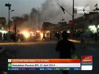 Letupan bom di Iraq ragut 11 nyawa