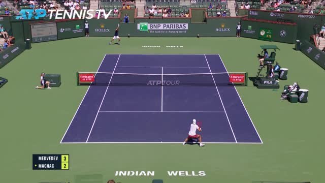 New number one Medvedev brushes aside Machac at Indian Wells