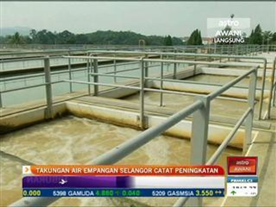 Takungan air empangan Selangor meningkat