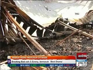 Warga asing merusuh ditahan