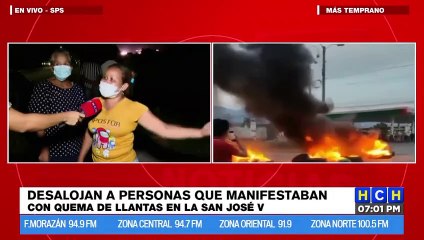 Pobladores protestan por detención de personas en la col. San José 5