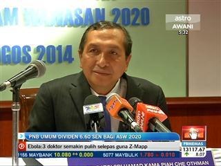 PNB umum dividen 6.60 sen bagi ASW 2020
