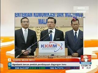 Sidang media persediaan istiadat penerimaan jenazah MH17