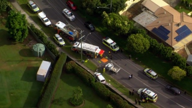 Police officers injured in head-on crash after being called to a stabbing