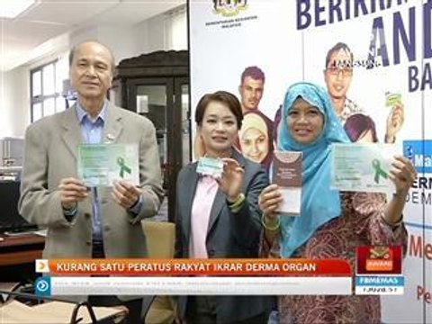 Kurang satu peratus rakyat ikrar derma organ