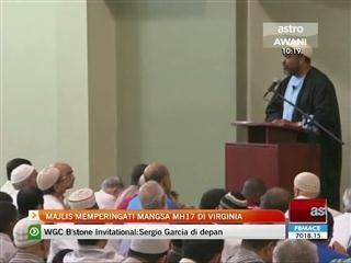 Majlis memperingati mangsa MH17 di Virginia