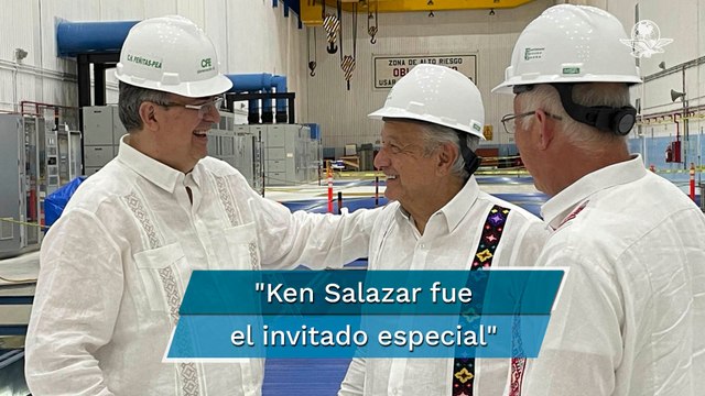 Embajador de Estados Unidos acompaña a AMLO a gira por Chiapas y supervisan presa Peñitas