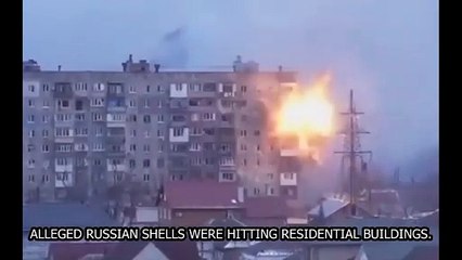 Ukraine War - Russian Tanks Allegedly Fire At Residential Buildings During Battle For Mariupol