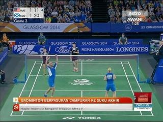 Badminton berpasukan campuran ke separuh akhir