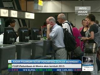 Kadar pulangan setiap penumpang diunjur meningkat