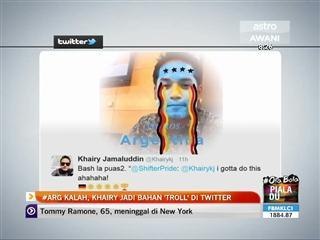 #Arg kalah, Khairy jadi bahan 'troll' di twitter