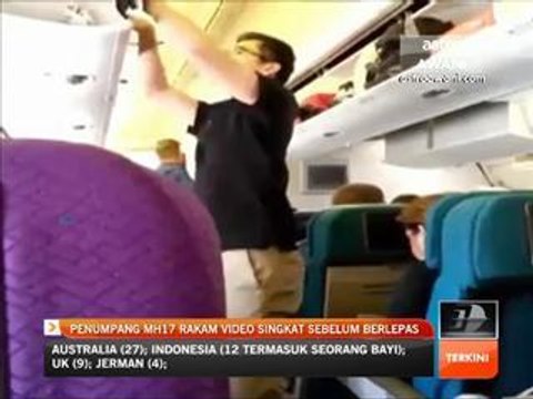 Penumpang MH17 rakam video singkat sebelum berlepas