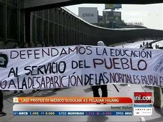 Lagi protes di Mexico susulan 43 pelajar hilang