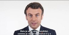 Présidentielle : Dans une nouvelle vidéo d'une vingtaine de minutes, le président de la République révèle les premiers détails de son projet pour la France