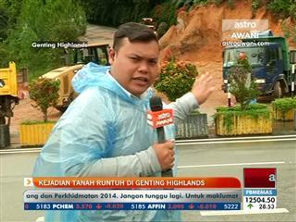 Kejadian tanah runtuh di Genting Highlands (18/11/2014, 12:00pm)