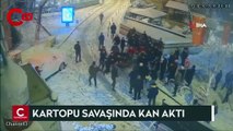 Kartopu savaşında kan aktı: 6 yaralı 4 gözaltı
