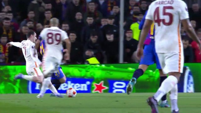 Barcelona - Galatasaray (0-0) Maç Özeti _ Uefa Avrupa Ligi Son 16 Turu 1. Maç