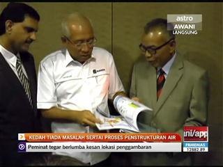 Kedah tiada masalah sertai proses penstrukturan air