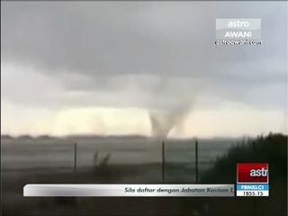 Visual awal didakwa puting beliung di Kedah