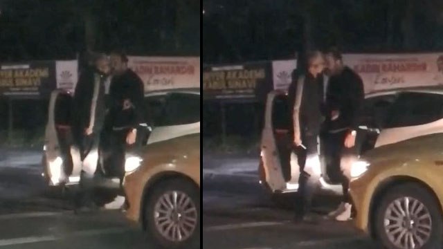 Sarıyer'de bıçaklı trafik magandası taksici kamerada 