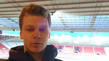 Joe Nicholson reacts as Sunderland defeat Crewe Alexandra 2-0 at the Stadium of Light in League One