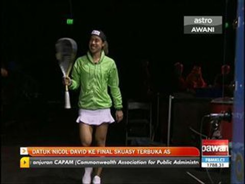 Datuk Nicol David ke final Skuasy Terbuka AS