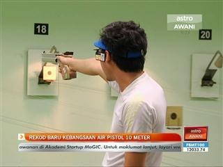 Rekod baru kebangsaan air pistol 10 meter