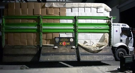 Milyonluk kaçak sigara operasyonu