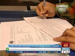 Lebih 500,000 peminjam PTPTN belum selesaikan pinjaman