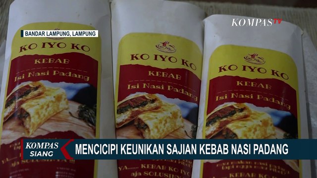 Pernah Makan Kebab dengan Isian Nasi Padang? Yuk, Nikmati Kuliner Unik Hasil Fusi Satu Ini!