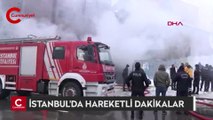 Ataşehir'de atık kağıt işçilerinin barakaları yandı