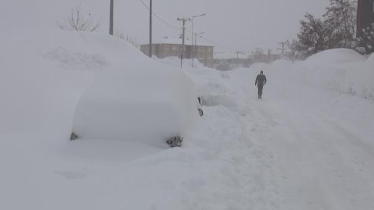 BİTLİS'TE KAR KALINLIĞI 1 METREYİ AŞTI; 260 KÖY YOLU KAPANDI