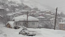 KASTAMONU - Kastamonulu Mustafa dede, mart karının tadını kızakla kayarak çıkardı