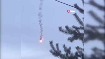 Harkov'da Rus savaş uçağı düşürüldü