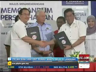 PR1MA bina 1,000 unit rumah mampu milik di Langkawi