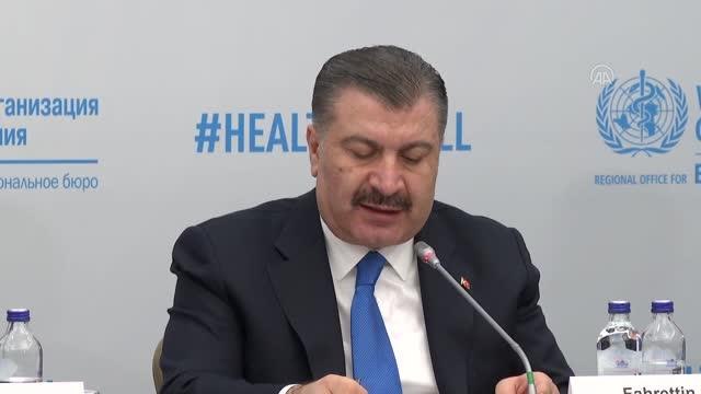 Sağlık Bakanı Koca, Avrupa Bölgesi Göç ve Sağlık Yüksek Düzeyli Toplantısı kapanışında konuştu