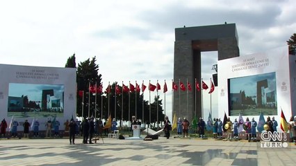 Büyük destanın 107. yılı! Cumhurbaşkanı Erdoğan şehitlik alanındaki törende konuştu