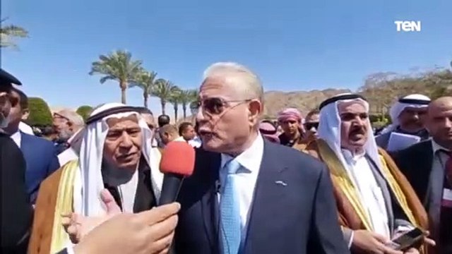 مراسم رفع العلم بطابا بمناسبة أعياد تحرير طابا الـ33 بحضور محمود شعراوي وزير التنمية المحلية
