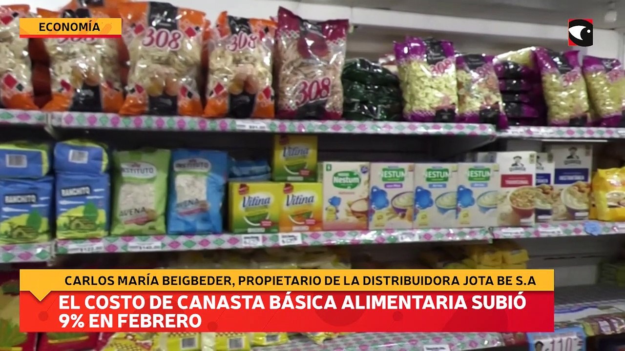 El costo de canasta básica alimentaria subió 9%...