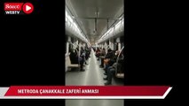 İstanbul metrosunda 18 Mart Zaferi anılıyor