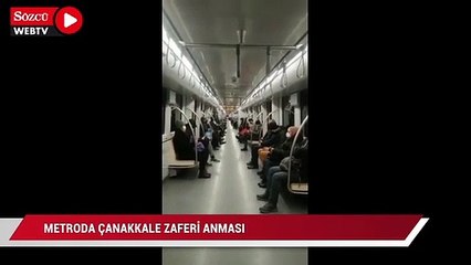 İstanbul metrosunda 18 Mart Zaferi anılıyor