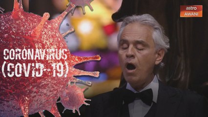 Andrea Bocelli buat persembahan tanda solidariti depani COVID-19