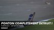 Le ponton d'Esteban Ocon se retrouve sur la piste ! - GP de Bahreïn