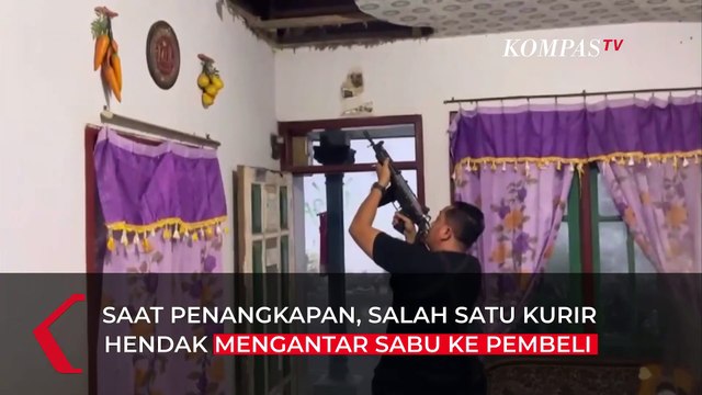 Mencekam! Aksi Kejar-kejaran Polisi dan Kurir Sabu Hingga Sembunyi di Plafon Rumah