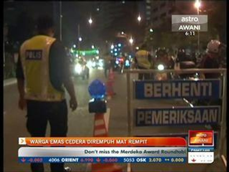 Warga emas cedera dirempuh mat rempit