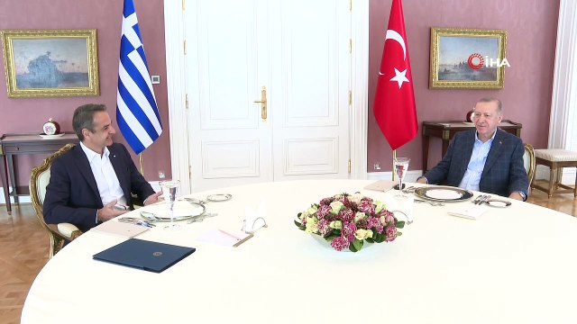 İki lider Vahdettin Köşkü'nde ne konuştu Erdoğan-Miçotakis görüşmesi sona erdi