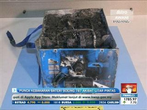 Punca kebakaran bateri Boeing 787 akibat litar pintas