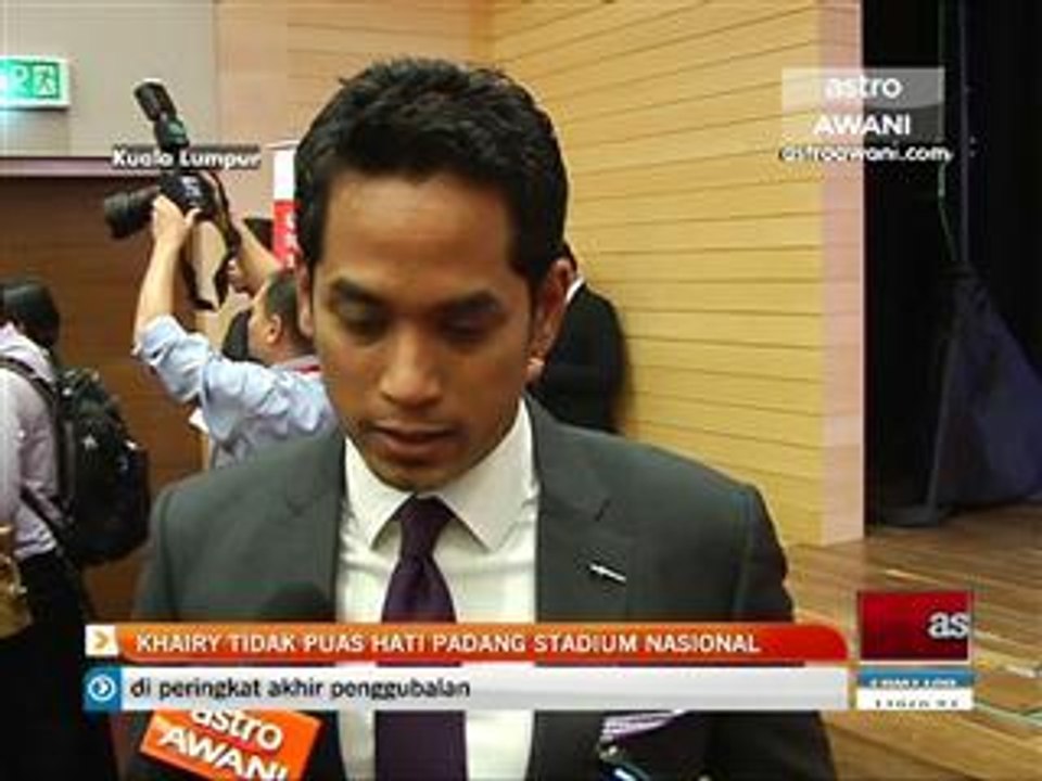 KJtak tidak puas hati, padang stadium nasionalKJtak tidak puas hati, padang stadium nasional